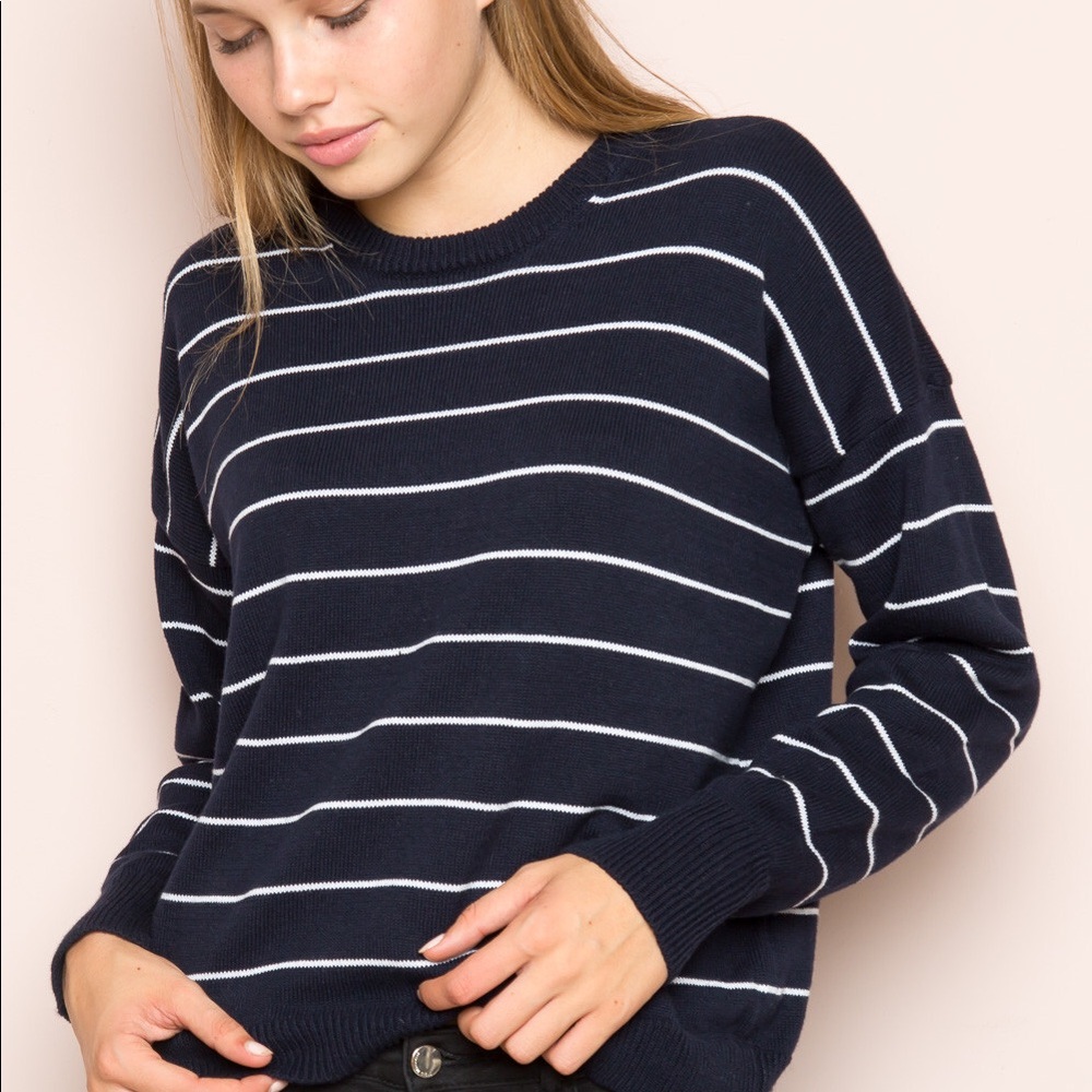 Navy Striped Rena Sweater